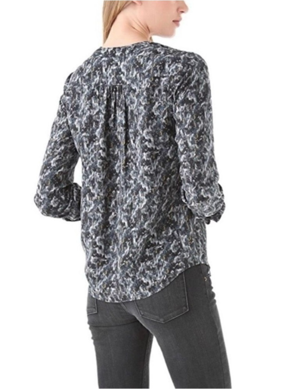 Theory Ruisa Caligula 100% Silk Blouse - Size: Small - Picture 10 of 11